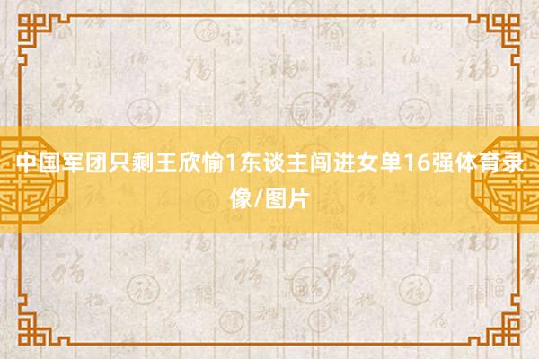 中国军团只剩王欣愉1东谈主闯进女单16强体育录像/图片